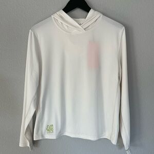 New! Bearded Goat Cropped UV Shirt - Blanc de Blanc - Size XL